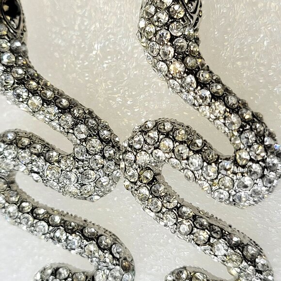 Snake Crystal Drop Earring - Picture 3 of 9